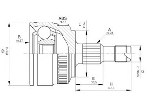 OPEN PARTS CVJ5354.10 jungčių komplektas, kardaninis velenas 
 Ratų pavara -> Sujungimai/komplektas
1683601872, 1683602372, 1683603172