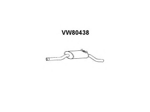 VENEPORTE VW80438 galinis duslintuvas 
 Išmetimo sistema -> Duslintuvas
871253609
