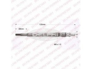 DELPHI HDS455 kaitinimo žvakė 
 Kibirkšties / kaitinamasis uždegimas -> Kaitinimo kaištis
30777311, 460 720 20 F, D60 700 54A