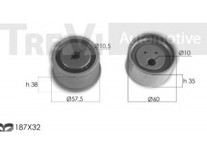 TREVI AUTOMOTIVE KD1333 paskirstymo diržo komplektas 
 Techninės priežiūros dalys -> Papildomas remontas