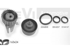TREVI AUTOMOTIVE KD1255S paskirstymo diržo komplektas 
 Techninės priežiūros dalys -> Papildomas remontas