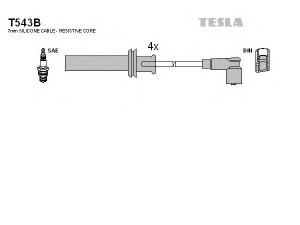 TESLA T543B uždegimo laido komplektas 
 Kibirkšties / kaitinamasis uždegimas -> Uždegimo laidai/jungtys
7625943, 7742689, 7655487