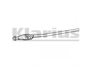 KLARIUS 311492 katalizatoriaus keitiklis 
 Išmetimo sistema -> Katalizatoriaus keitiklis
4A0131090HX, 4A0131090HX