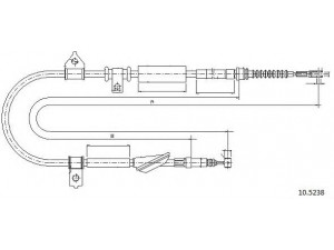 CABOR 10.5238 trosas, stovėjimo stabdys
GVC902383, SPB000360, GVC902383