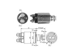 ERA 227611 solenoidinis jungiklis, starteris 
 Elektros įranga -> Starterio sistema -> Solenoidinis jungiklis
79036683, 7980335, 9936770, 9957705