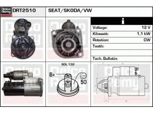 DELCO REMY DRT2510 starteris 
 Elektros įranga -> Starterio sistema -> Starteris
001911023B