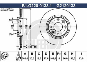 GALFER B1.G220-0133.1 stabdžių diskas 
 Dviratė transporto priemonės -> Stabdžių sistema -> Stabdžių diskai / priedai
4246 R5, 4246 W6, 4249 F0, 95 632 048