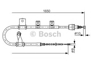 BOSCH 1 987 482 210 trosas, stovėjimo stabdys 
 Stabdžių sistema -> Valdymo svirtys/trosai
59770 17510