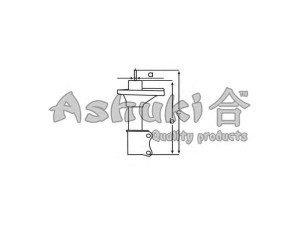 ASHUKI T350-47I amortizatorius 
 Pakaba -> Amortizatorius
48510-19175, 48510-1A130, 48510-1A230