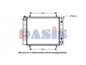 AKS DASIS 370460N radiatorius, variklio aušinimas 
 Aušinimo sistema -> Radiatorius/alyvos aušintuvas -> Radiatorius/dalys