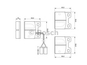 BOSCH 0 986 469 120 stabdžių trinkelių rinkinys, diskinis stabdys 
 Techninės priežiūros dalys -> Papildomas remontas
11313482600300, 11313482600330