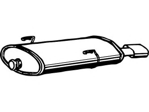 FENNO P4778 galinis duslintuvas 
 Išmetimo sistema -> Duslintuvas
1726-CC, 1726-VS