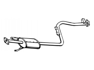 WALKER 15689 vidurinis duslintuvas 
 Išmetimo sistema -> Duslintuvas
MB548471
