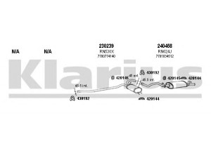 KLARIUS 720586E išmetimo sistema 
 Išmetimo sistema -> Išmetimo sistema, visa