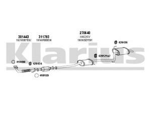 KLARIUS 420209E išmetimo sistema 
 Išmetimo sistema -> Išmetimo sistema, visa