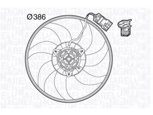 MAGNETI MARELLI 069422570010 ventiliatorius, radiatoriaus 
 Aušinimo sistema -> Oro aušinimas
13 41 352, 1341352, 24 44 5190