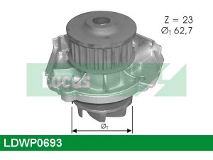 LUCAS ENGINE DRIVE LDWP0693 vandens siurblys 
 Aušinimo sistema -> Vandens siurblys/tarpiklis -> Vandens siurblys
46520401, 55184081, 46422512, 55184081