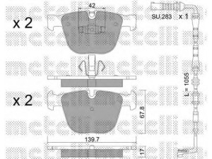 METELLI 22-0773-7K stabdžių trinkelių rinkinys, diskinis stabdys 
 Techninės priežiūros dalys -> Papildomas remontas