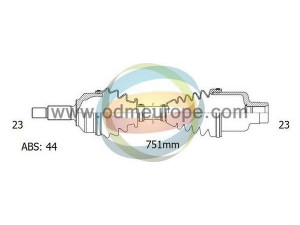 ODM-MULTIPARTS 18-292111 kardaninis velenas 
 Ratų pavara -> Kardaninis velenas
7700111914, 7700115196, 7701352420