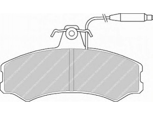 FERODO FVR287 stabdžių trinkelių rinkinys, diskinis stabdys 
 Techninės priežiūros dalys -> Papildomas remontas
9938205, 993825, 95624970, 95667764