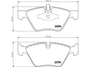 HELLA PAGID 8DB 355 011-941 stabdžių trinkelių rinkinys, diskinis stabdys 
 Techninės priežiūros dalys -> Papildomas remontas
34112288856, 34112288857, 34116771972