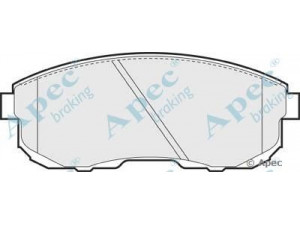 APEC braking PAD669 stabdžių trinkelių rinkinys, diskinis stabdys 
 Techninės priežiūros dalys -> Papildomas remontas
410600V090
