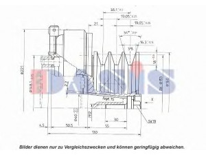 AKS DASIS 851184N magnetinė sankaba, oro kondicionieriaus kompresorius