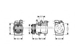 AVA QUALITY COOLING HYK257 kompresorius, oro kondicionierius 
 Oro kondicionavimas -> Kompresorius/dalys
977014A900