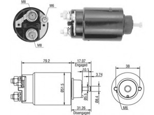 MAGNETI MARELLI 940113050446 solenoidinis jungiklis, starteris
F75U11000AB