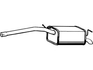 FENNO P7566 galinis duslintuvas 
 Išmetimo sistema -> Duslintuvas
2K0253609D, 2K0253609E, 2K0253609L