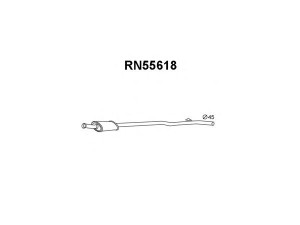 VENEPORTE RN55618 priekinis duslintuvas 
 Išmetimo sistema -> Duslintuvas
7700419246
