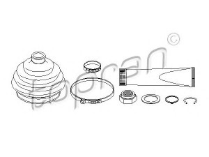 TOPRAN 102 625 gofruotoji membrana, kardaninis velenas 
 Ratų pavara -> Gofruotoji membrana
171 498 203, 321 498 203, 171 498 203