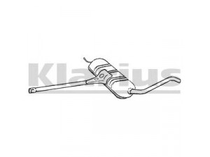 KLARIUS 261097 vidurinis duslintuvas 
 Išmetimo sistema -> Duslintuvas
8D0253409AS, 8D0253409N, 8D0253409AS