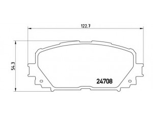 BREMBO P 83 101 stabdžių trinkelių rinkinys, diskinis stabdys 
 Techninės priežiūros dalys -> Papildomas remontas
044650D130, 044650D150, 044650D160