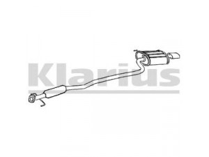 KLARIUS SZ73B galinis duslintuvas 
 Išmetimo sistema -> Duslintuvas
1430060G01, 1430060G22, 1430060G31