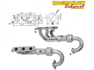 MAGNAFLOW 74506 katalizatoriaus keitiklis 
 Išmetimo sistema -> Katalizatoriaus keitiklis
LKC000440