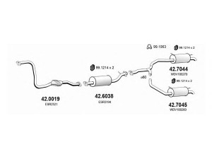 ASSO ART1354 išmetimo sistema 
 Išmetimo sistema -> Išmetimo sistema, visa