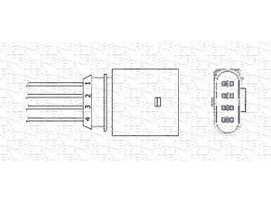 MAGNETI MARELLI 460000281010 lambda jutiklis 
 Variklis -> Variklio elektra
06A 906 265 H, 06A906265H, 06A 906 265 H