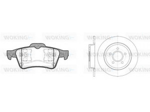 WOKING 89423.01 stabdžių rinkinys, diskiniai stabdžiai 
 Stabdžių sistema -> Diskinis stabdys -> Stabdžių remonto rinkinys
12539620, 44060AV7250, 77012066090
