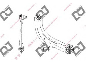 DJ PARTS DA1318 vikšro valdymo svirtis 
 Ašies montavimas/vairavimo mechanizmas/ratai -> Valdymo svirtis/pasukamosios svirties sujungimas -> Vairo trauklės (valdymo svirtis, išilginis balansyras, diago
54500-EW000, 54500EW000