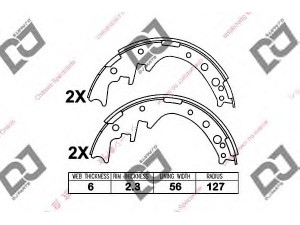 DJ PARTS BS1181 stabdžių trinkelių komplektas 
 Techninės priežiūros dalys -> Papildomas remontas
04495-26020, 0449526020, 0449526021