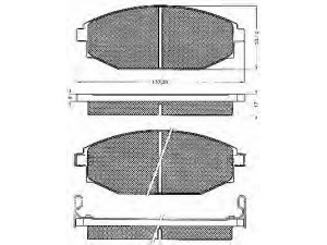 BSF 10540 stabdžių trinkelių rinkinys, diskinis stabdys 
 Techninės priežiūros dalys -> Papildomas remontas
58101M1A00, S2000100