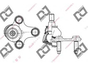 DJ PARTS DB1168 atramos/vairo trauklė 
 Ašies montavimas/vairavimo mechanizmas/ratai -> Sujungimai -> Atramos/vairo trauklė
1K0 407 365 C, 1K0407365C
