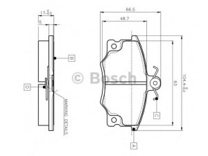 BOSCH 0 986 TB2 006 stabdžių trinkelių rinkinys, diskinis stabdys 
 Techninės priežiūros dalys -> Papildomas remontas
60777600, 793357, 793465, 794962