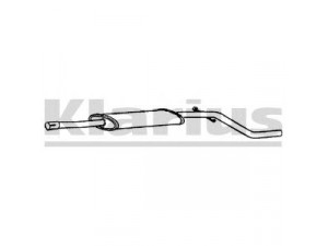 KLARIUS 240602 vidurinis duslintuvas 
 Išmetimo sistema -> Duslintuvas
3343501