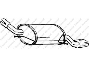 BOSAL 185-631 galinis duslintuvas 
 Išmetimo sistema -> Duslintuvas
58 52 282, 13126166, 58 52 282