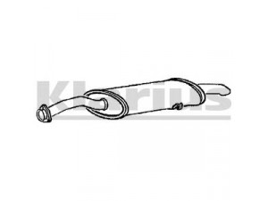 KLARIUS 230347 galinis duslintuvas 
 Išmetimo sistema -> Duslintuvas
82403465, 82406810, 82421195, 82462446