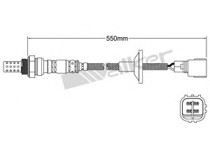 WALKER PRODUCTS 250-24327 lambda jutiklis 
 Išmetimo sistema -> Lambda jutiklis
8946512580, 8946544010