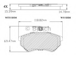 BOSCH F 03B 150 268 stabdžių trinkelių rinkinys, diskinis stabdys 
 Techninės priežiūros dalys -> Papildomas remontas
357 698 151 A, 357 698 151 A, 357 698 151 D