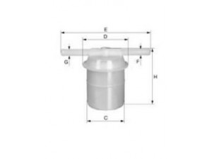 UNIFLUX FILTERS XB292 kuro filtras 
 Techninės priežiūros dalys -> Papildomas remontas
23030-87602, 23300-25020, 23300-25020